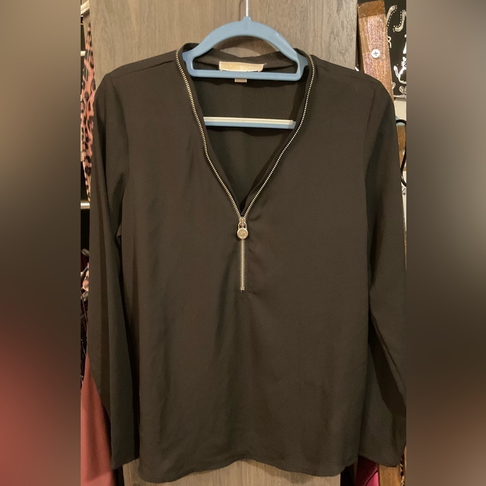 Michael Kors women’s zip blouse, small